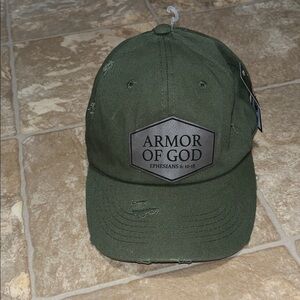 NWT Armor of God Olive Green Adjustable Cap